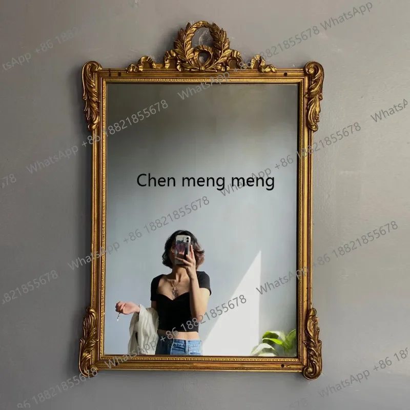 CC Custom French Entrance Mirror Living Room Decorative Mirror Fireplace Antique Dressing Mirror Bathroom