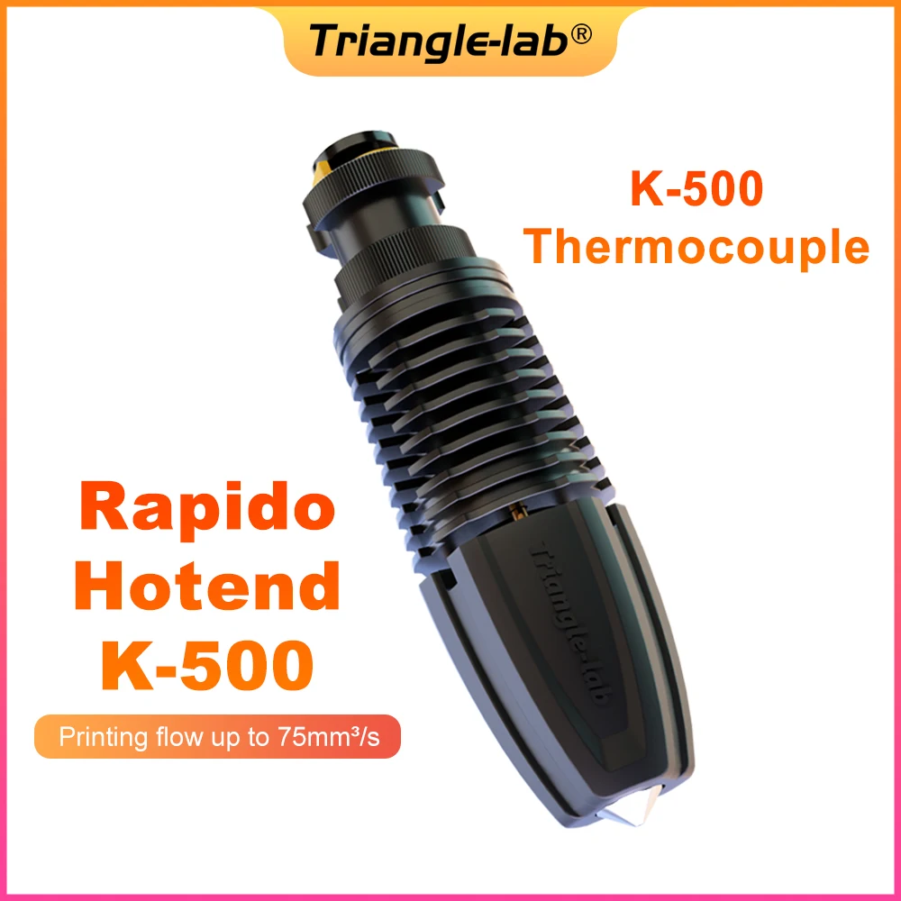 C Trianglelab Rapido hotend K500 Printing flow up to 75mm³/s 115W high temperature 350C for DDB extruder Ender3 V2 CR10 V3