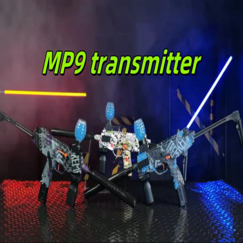 MP9 اليد الذاتي في واحد قاذفة الكرة الكريستال الكهربائية بنين بنات في الهواء الطلق التفاعلية محاكاة معركة لعبة نموذج هدية #3
