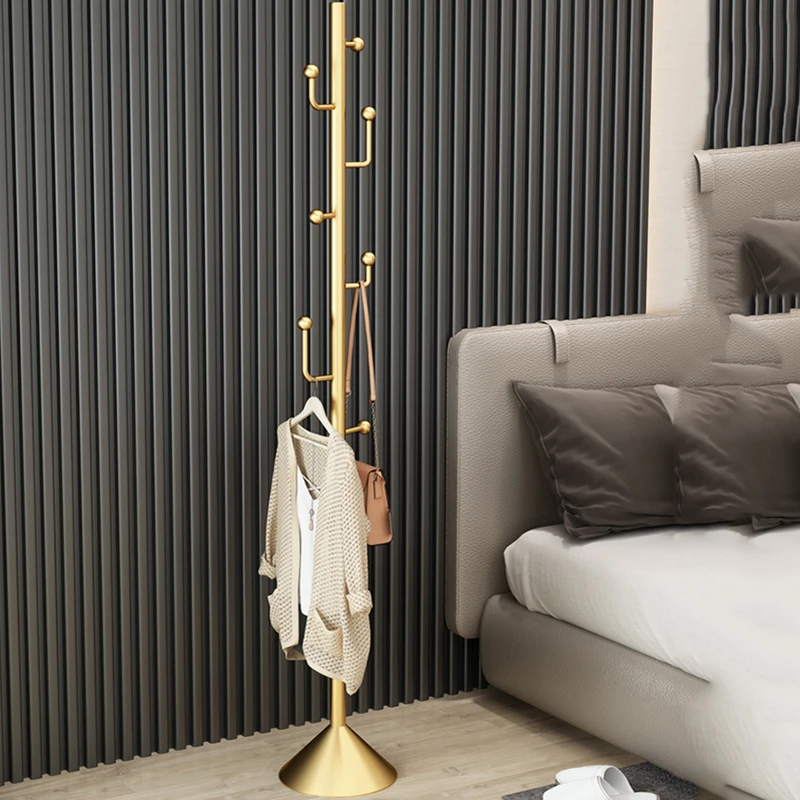 Italian luxury clothes rack outdoor bedroom minimalist aesthetic  clothes rack vintage gold percheros para ropa home furniture