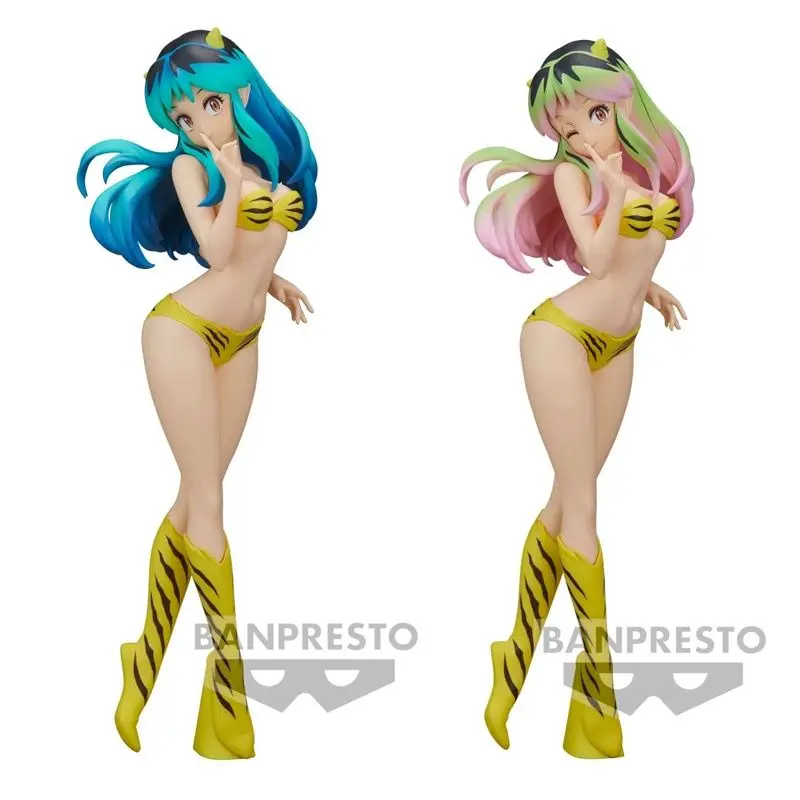 

Оригинальный Bandai BANPRESTO Urusei Yatsura GLITTER & GLAMOURS LUM, розовые волосы, синие волосы, аниме, подвижная кукла, модель игрушки, детский подарок