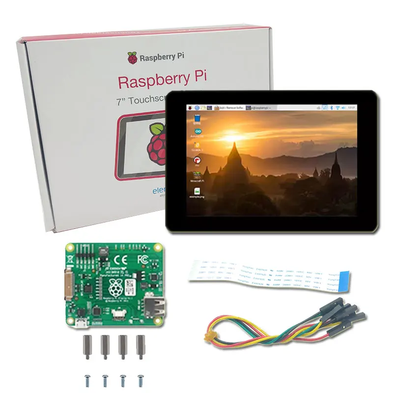 Imagem -06 - Monitor de Toque Capacitivo Raspberry pi Oficial Touch Screen 10 Pontos Raspberry pi 4b 3b Mais 3a Zero