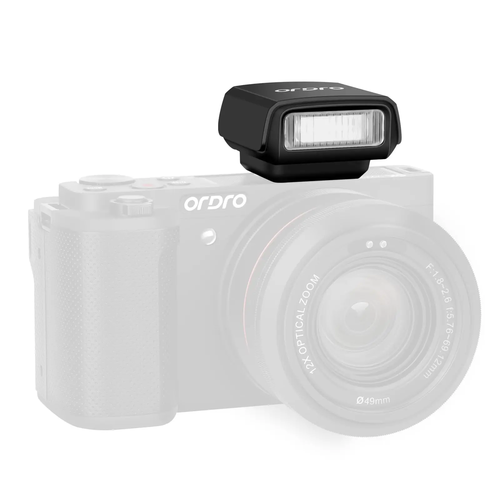 Mini flash portátil para câmeras digitais Fuji/Sony/Nikon/Canon/Ordro DSLR Lanternas de sapata