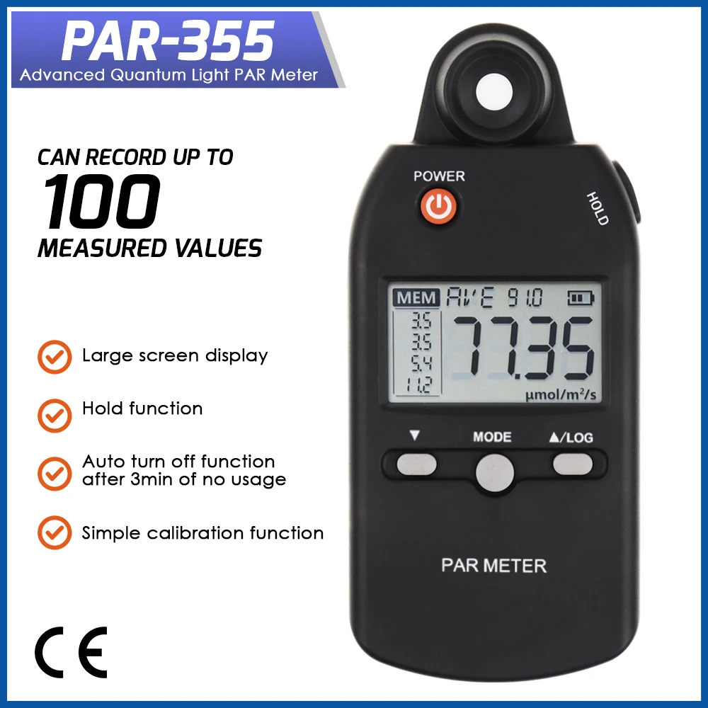 Par Meter Advanced Quanten sensor Licht Lux Tester ppfd Messung Photometer Spektrometer Sensor Indoor Outdoor wachsen Pflanzen