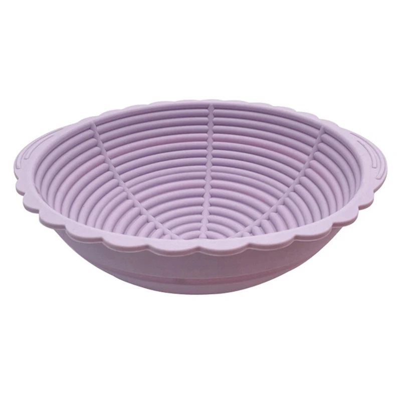 Bread Proofing Basket,Silicone Round Bread Foldable Sourdough Baking Basket Waterproof Proofing Bowls