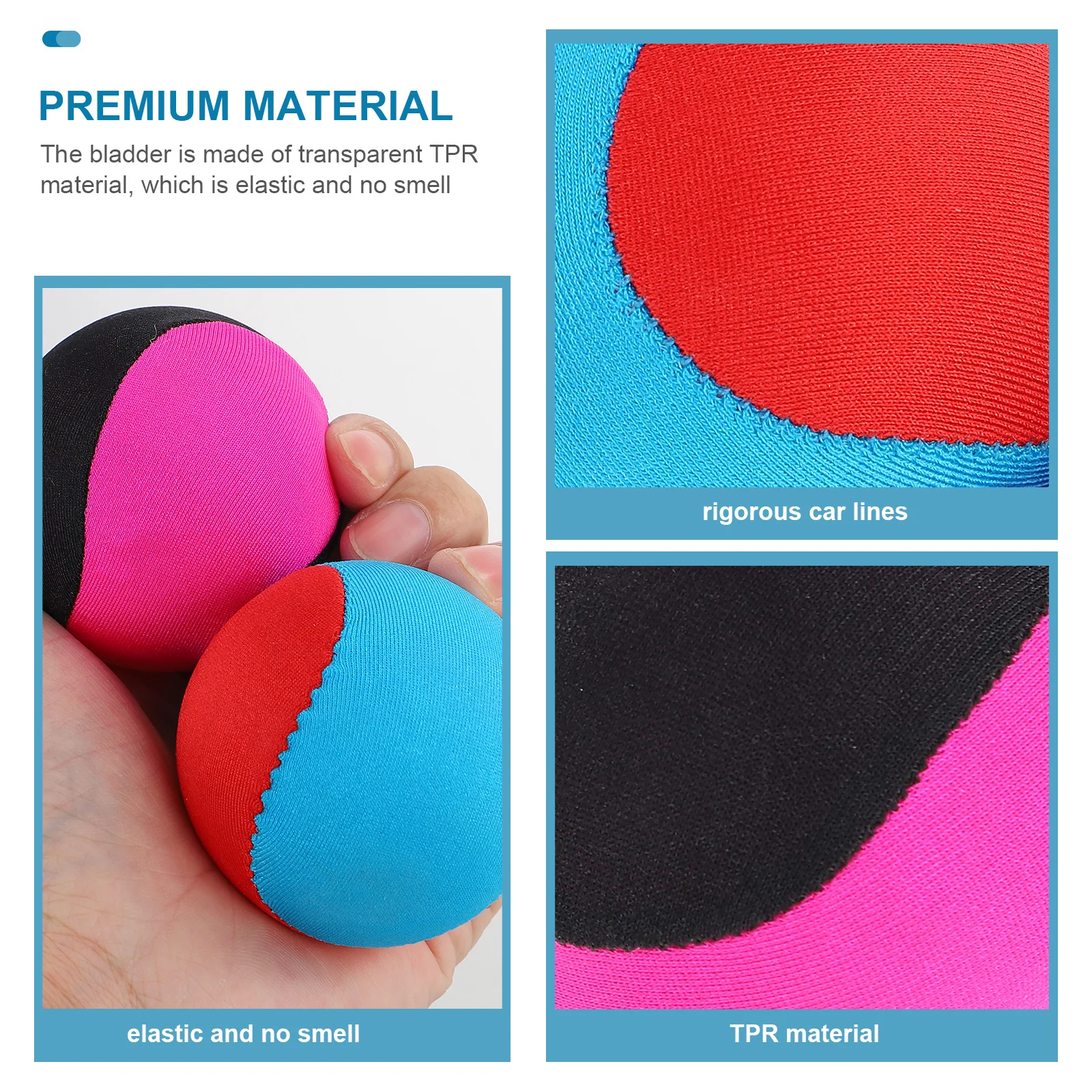 INOOMP 2 قطعة نطاط للشاطئ بركة المياه القفز القشط الاطفال في الهواء الطلق لعبة قابلة للنفخ قبضة متعة السباحة لعبة 5 سنتيمتر #5