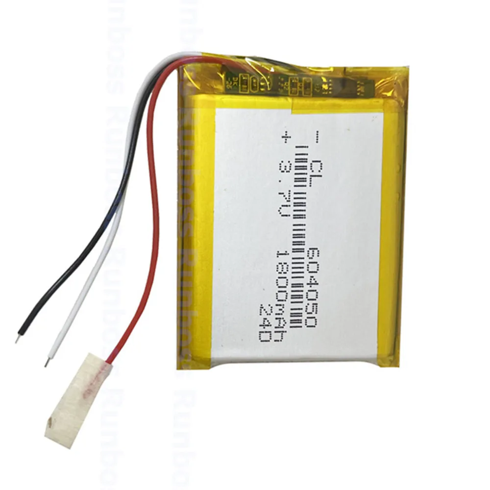 604050 3.7V 1800mAh Polymer Lithium Battery For Microsoft Zune HD 16GB/32GB Player MP3/4 Navigator DVR Car Treelogic TL-501 4Gb