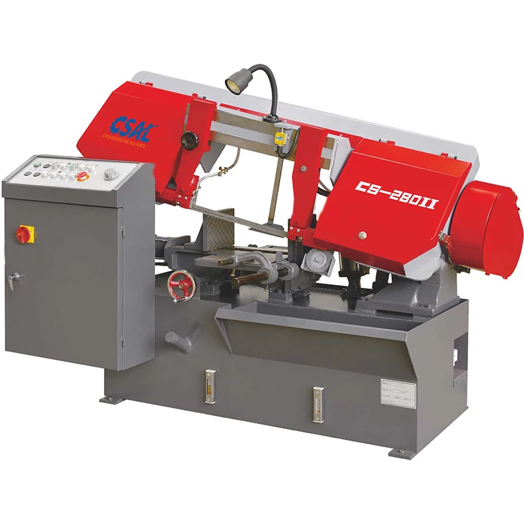 Hine CS-280II Pivot Semi-Automatic Band Saw CE Certificate High Precision For Metal Sawing Stainless Steel