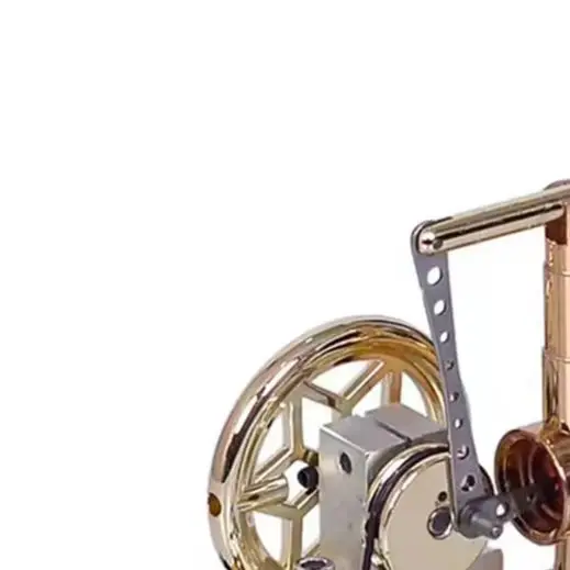Metal Hot Air Single Cylinder Engine Generator Model For Physics Science Education Collection And Desk Decoration Teaching Tool