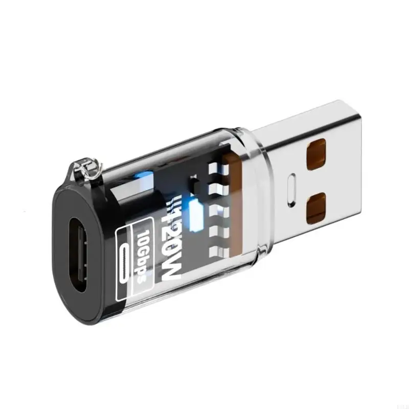 2025 Новая прозрачная оболочка OTG Adapter Type-C Женщина для USB мужского конвертера для ноутбука