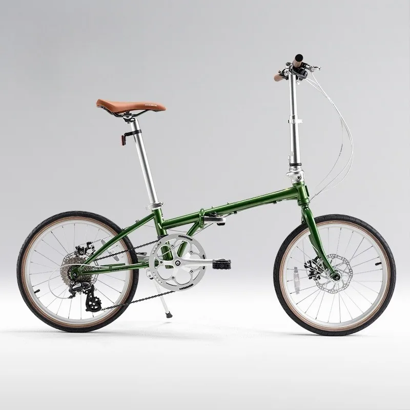 Folding bicycle portable 20-inch adult commute to work 8-speed variable speed disc brake male and female student car