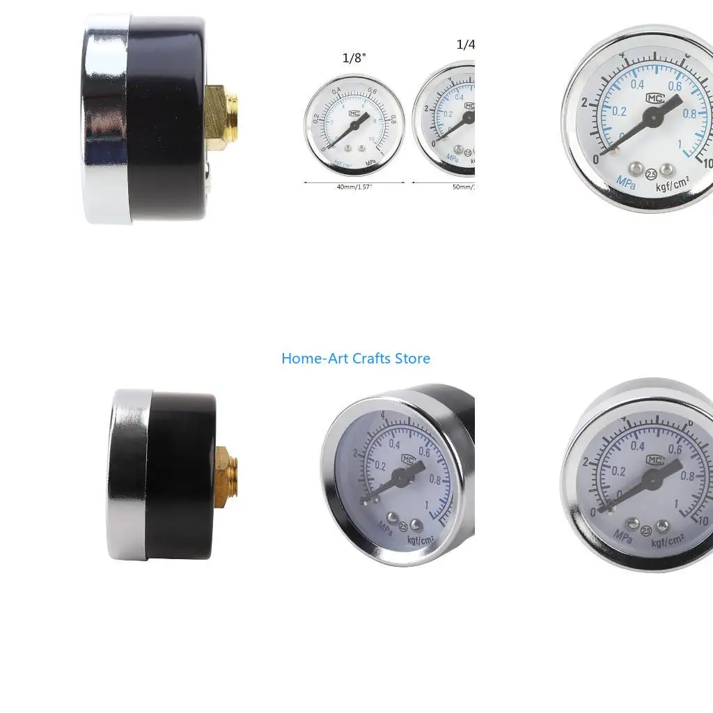 Y3NA Low Pressure Gauge Ranges  0-1.0MPa/0-10kgf/cm² Double Scales Back Mount Gauge