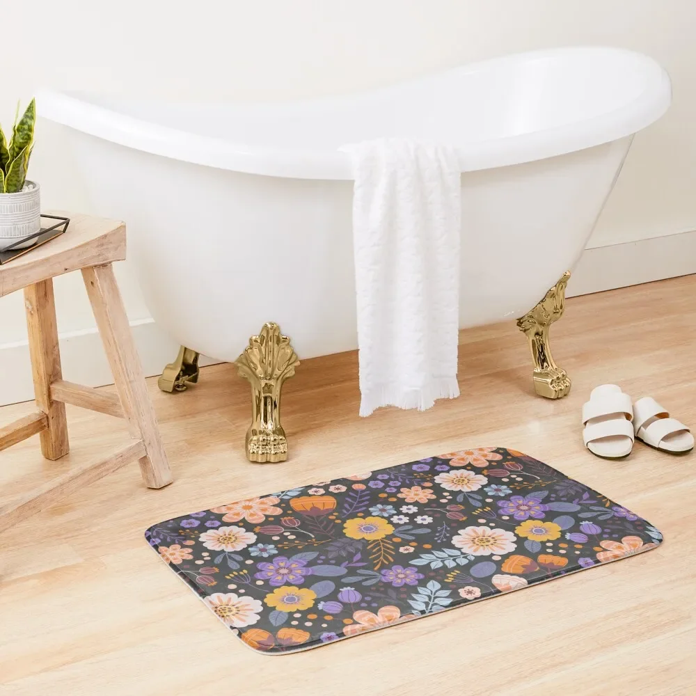 

Floral Charm Bath Mat Mats Bedroom Carpet Rug Bathroom Accessory Mat