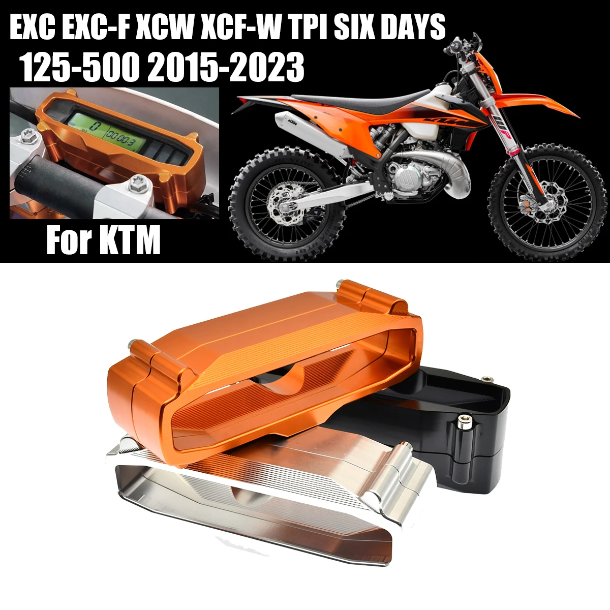 

For KTM EXC EXC-F XCW XCF-W TPI SIX DAYS 250 300 350 450 2015-2023 Speedometer Speedo Odometer Protector Guard Cover CNC Parts