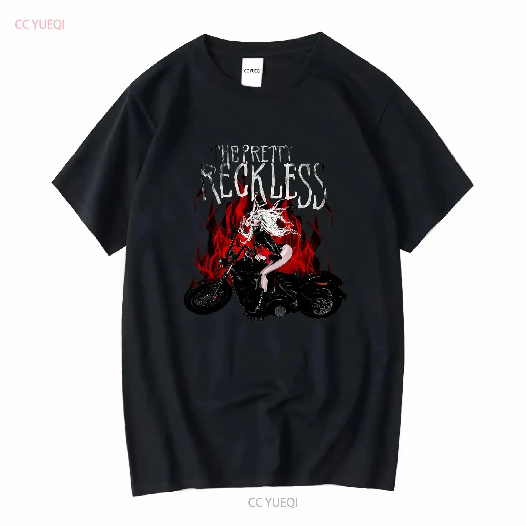 Футболка The Pretty Reckless Band черного цвета, размеры от S до 5XL, модная, MI132, винтажная, с эффектом потертости, унисекс, дизайнерская одежда, повседневная, мягкая.