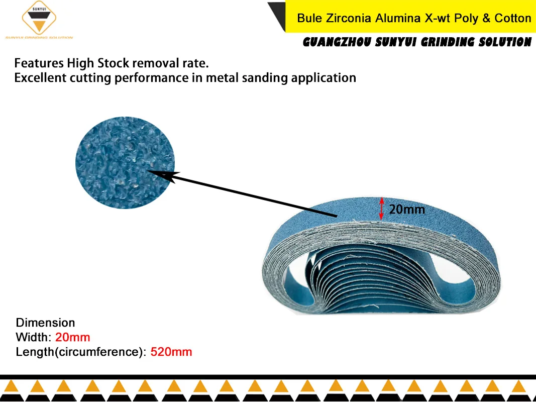 20 Stück Luft schleifer Schleifen Miniband zum Schweißen von Punkt Metall Entgraten Schleifen 520*20mm