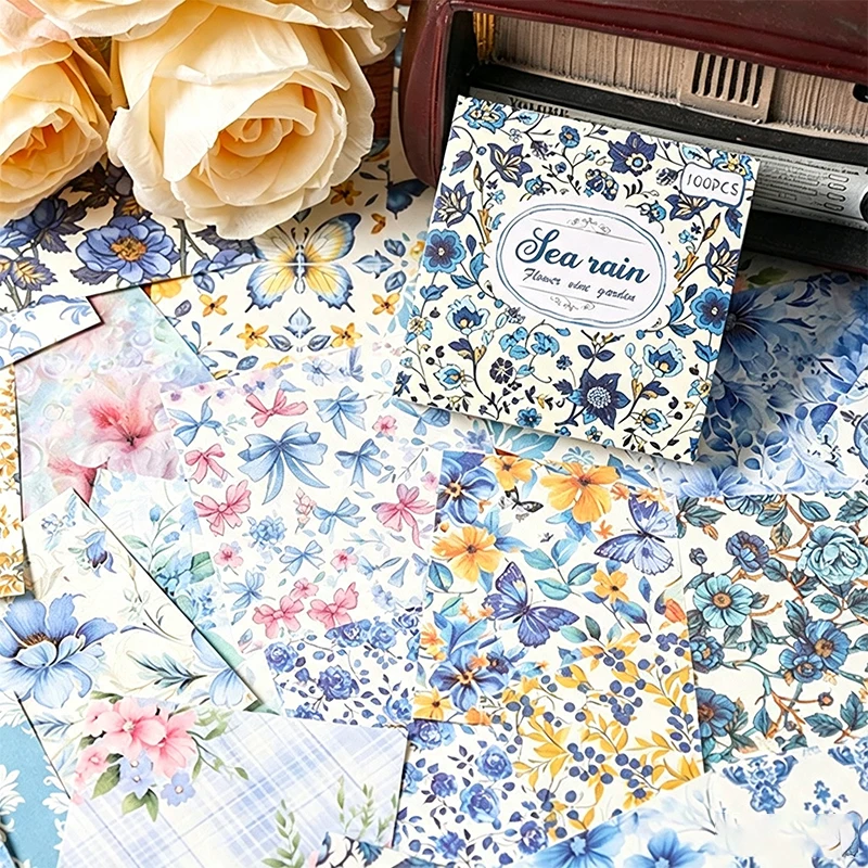 Mr. Paper 100pcs Paper Multi Style Deco Retro Stationery Supplies Writing Paper Junk Journal Label Scrapbooking Material Supplie view 4
