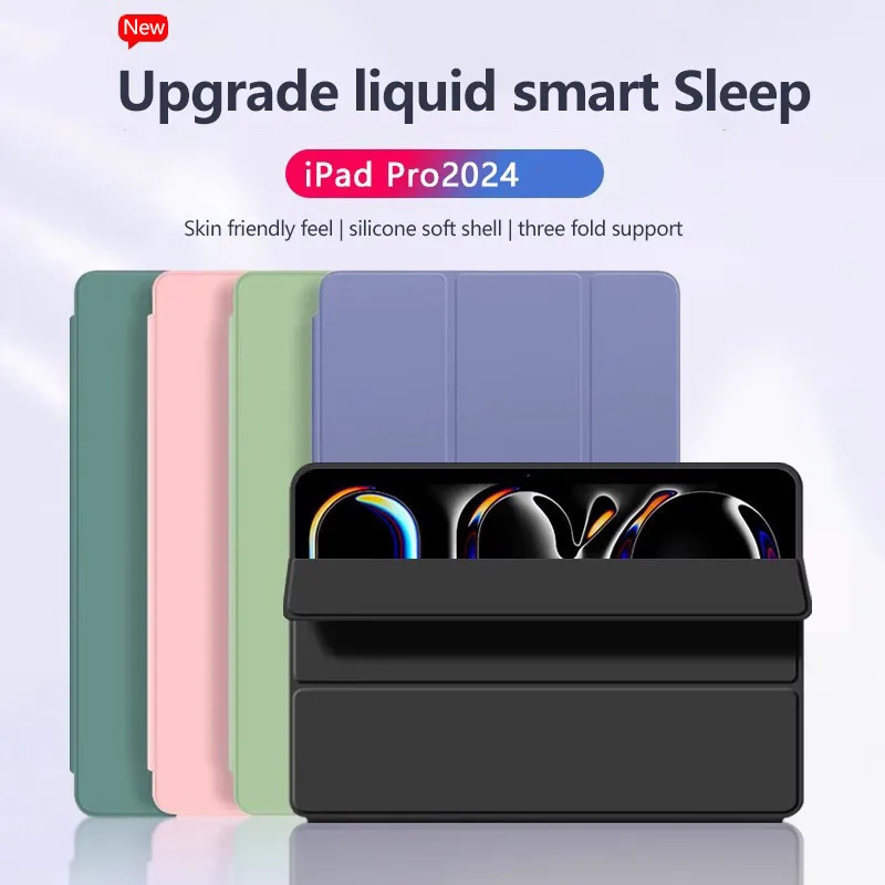 

Soft TPU Leather Cover For iPad Air11 2024 Air6 Air 13 Pro 11 2024 Air 5 4 3 2 1 Pro 13 10th 10.9 10.2 9.7 Mini 6 5 4 3 2 1