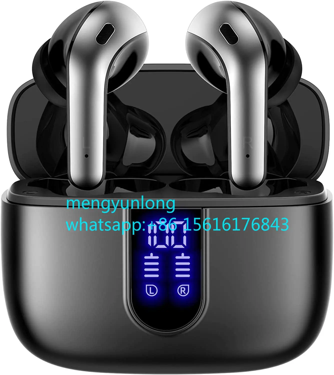 

Earphones X08 SANVNET HIFI Headphones In-Ear BT TWS Earbuds Headsets Waterproof True Wireless Stereo With Charging Bin Box