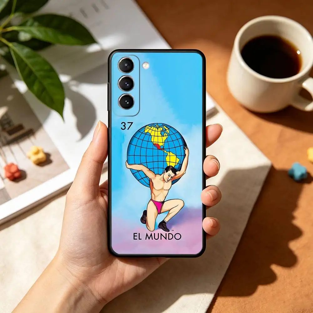 M-Mexican Bingo Loteria-as  Phone Case Black Silicone Soft For Samsung S26,S25,S24,S23,S22,S21,S30,Ultra,Plus,Fe,Lite view 3