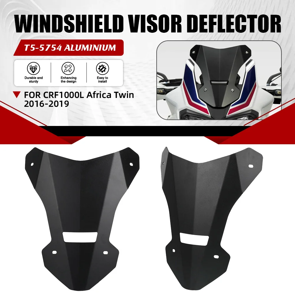 

FOR HONDA CRF1000L Africa Twin 2016-2019 Motorcycle Accessories Windshield deflector WindScreen Wind Deflectors Cover CRF 1000L