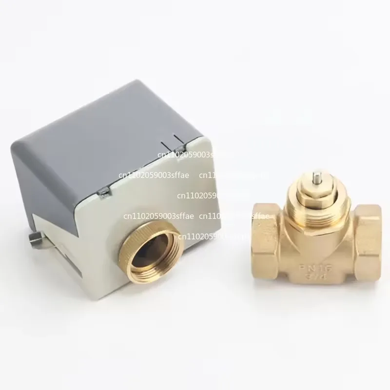 Electric two-way valve Central air conditioner fan coil two-way solenoid valve 6 points DN20