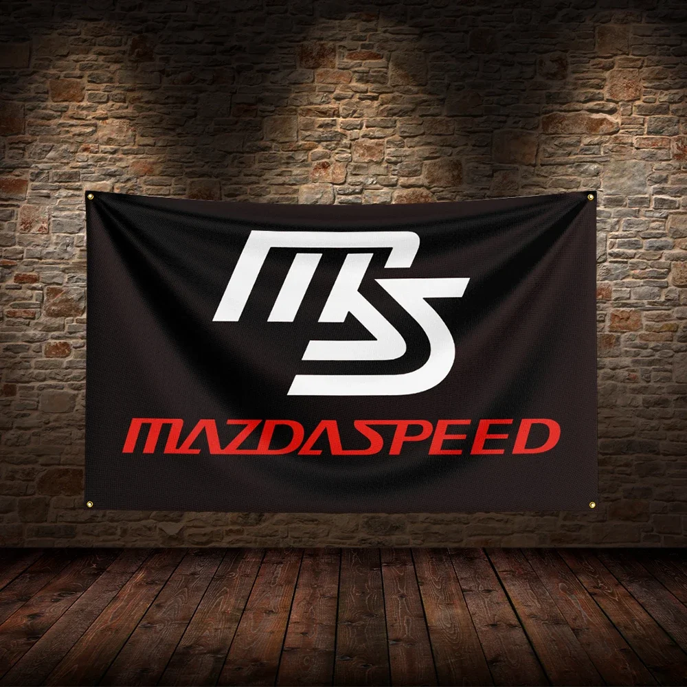 3x5 Ft M-Mazdaspeeds  Flag Polyester Printed Car Flags for Room Garage Decor