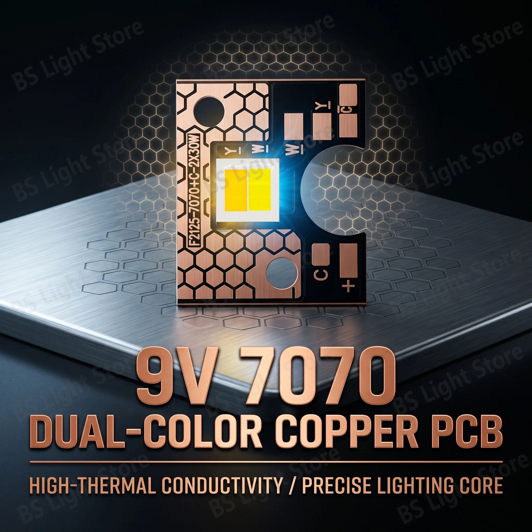 DC9V LED COB bead 7070 copper plate high brightness white/warm white suitable for car lights indoor lighting Light accessories