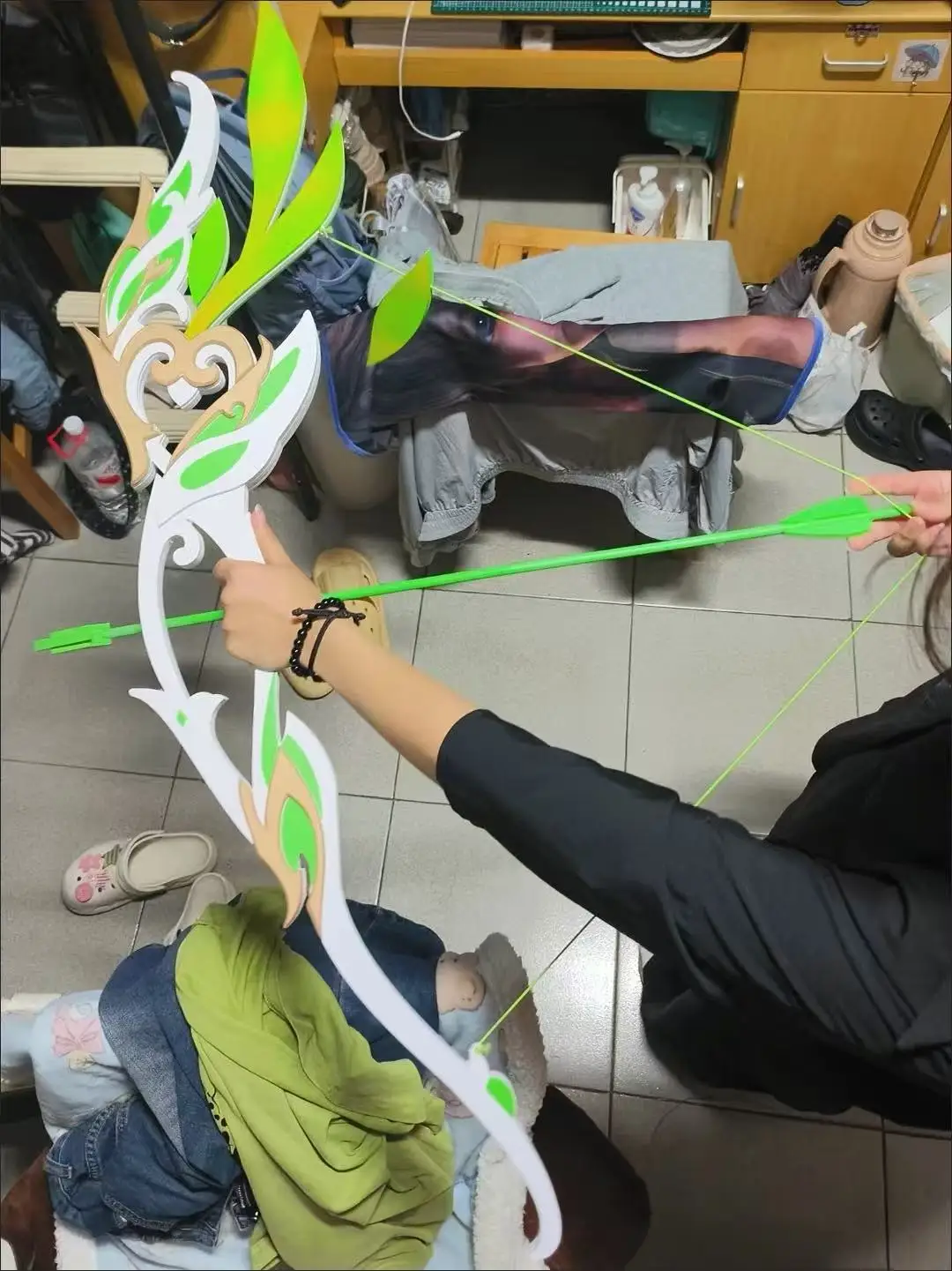 Tighnari Nahida Huunter`s Cos Bow and Arrow Weapons Game Genshin Impact Cosplay Props Halloween Chrristmas Party Costume Prop 5