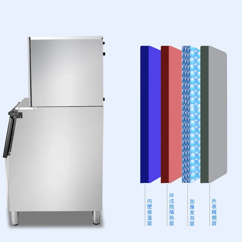 200-500kg/24h Commercial Ice Making Machine Automatic Ice Maker Ice Machine Storage For Bar Coffee Shop Milk Tea Room