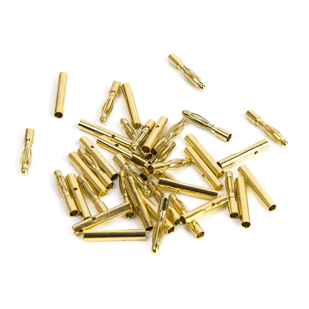 Juego de 40 Uds. Conector electrónico de Motor con conector Banana bajo macho hembra