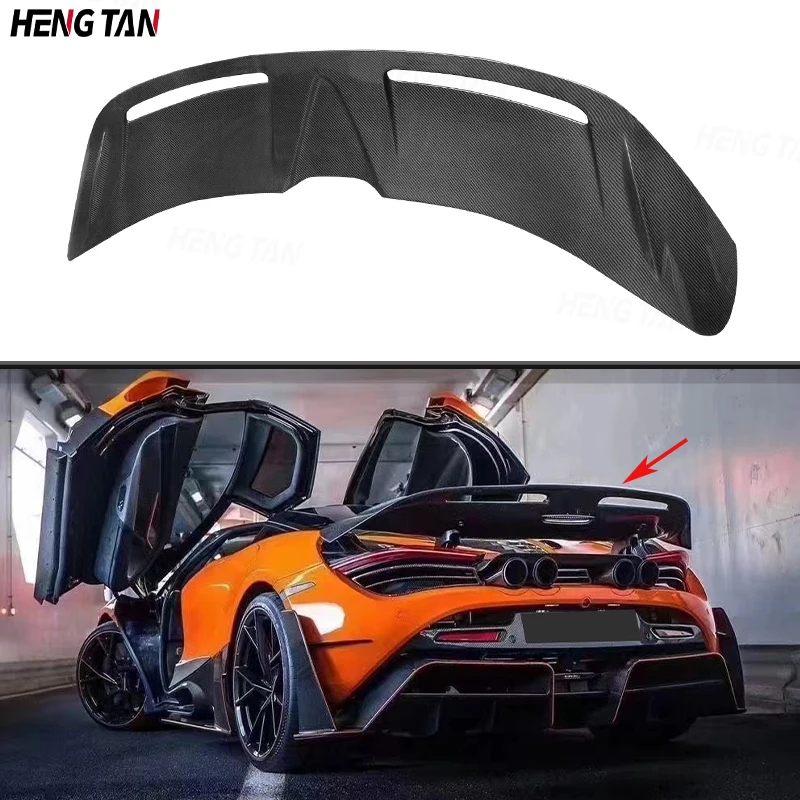 For Mclaren 720S Carbon Fiber Car Rear Car Rear Trunk Spoiler Rear Wing Tail Wing Parts Upgrade Body kit