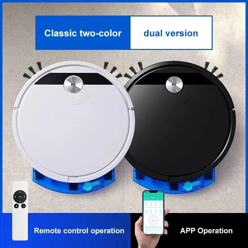 Household Sweeping Robot 2800PA 3-in-1 With Remote Control&APP Super Quiet Smart Robot Vacuum Cleaner Wet&dry Mopping Floor  ﻿