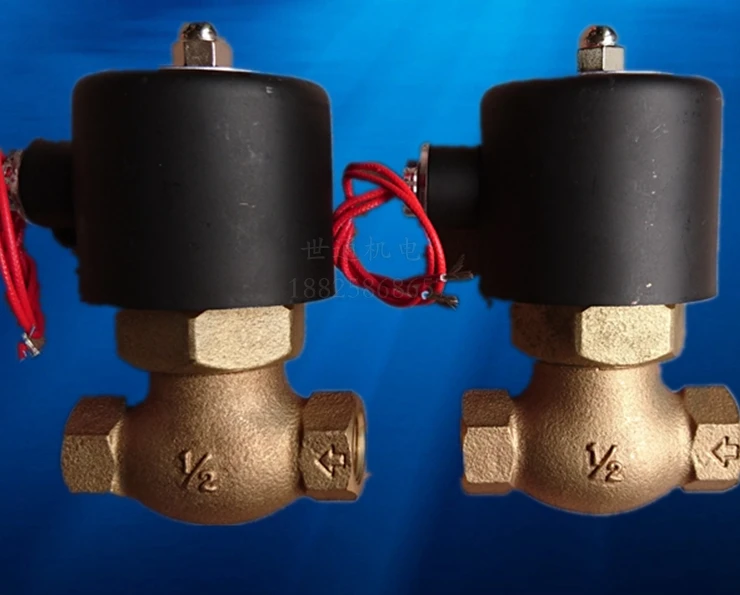 Original Taiwan Valve Two position Two way US Bronze Steam Electromagnetic Valve Taiwan Ding Engine Oil Electric Valve