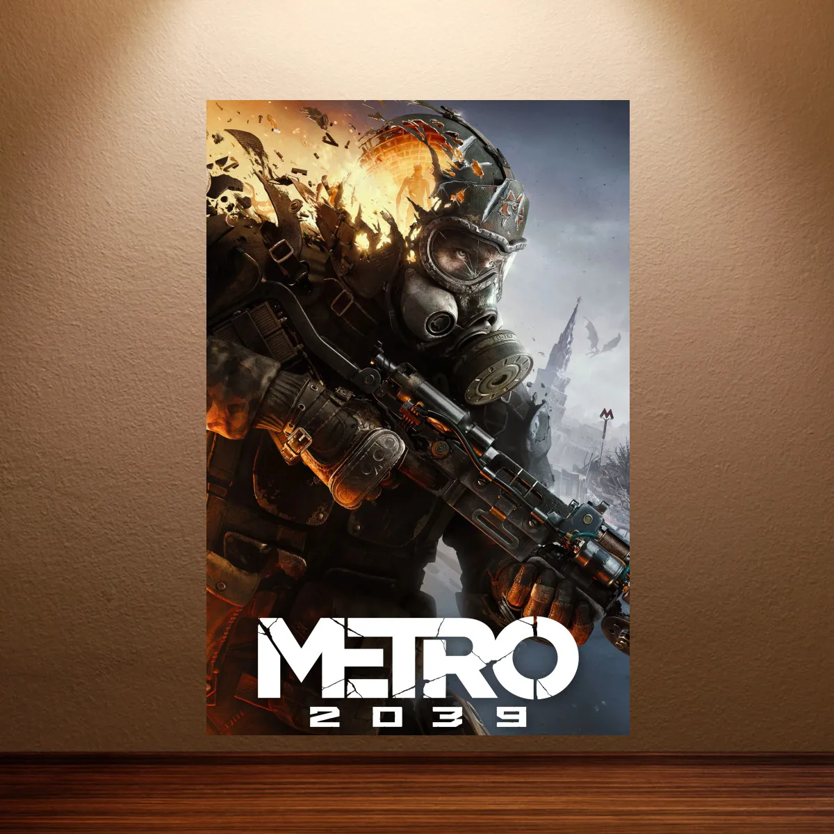 Metro Exodus 2033 Game Posters Canvas Wall Painting Post-Apocalyptic Video Game Art Prints Wall Decor for Gaming Room & Man Cave