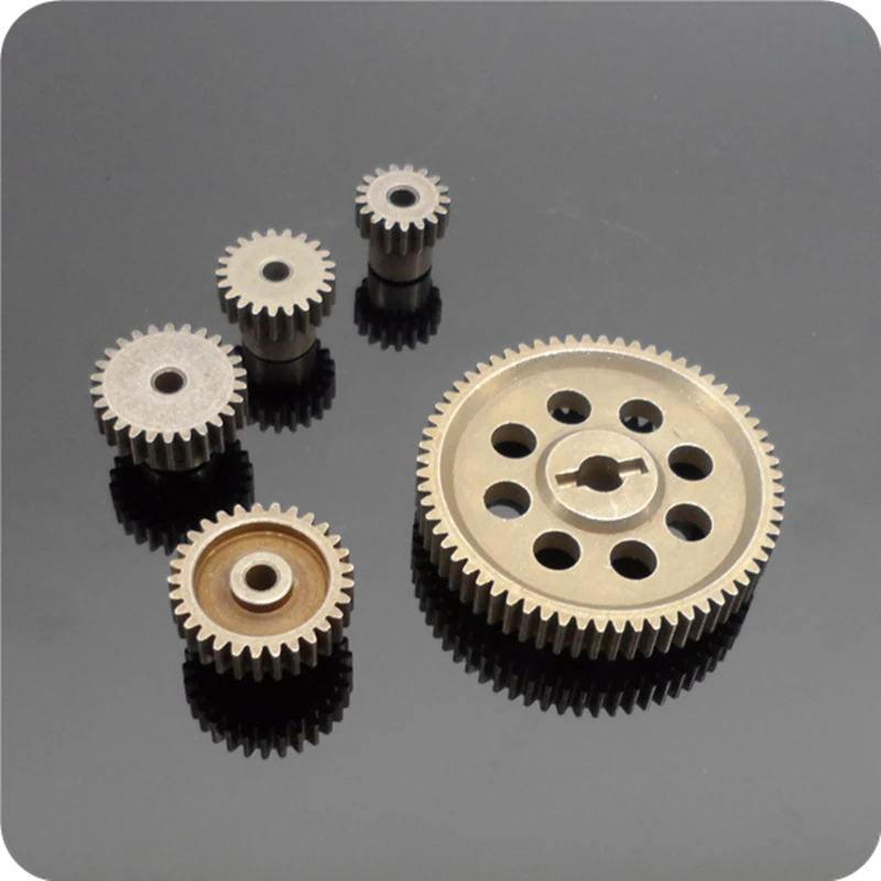 Hsp 48P 0.8M 64T Metalen Tandwiel 5Mm Reductor & 17/21/26/29T Motor Versnelling 3.17Mm As Diameter Voor Hsp 94123 94111 94107 94170