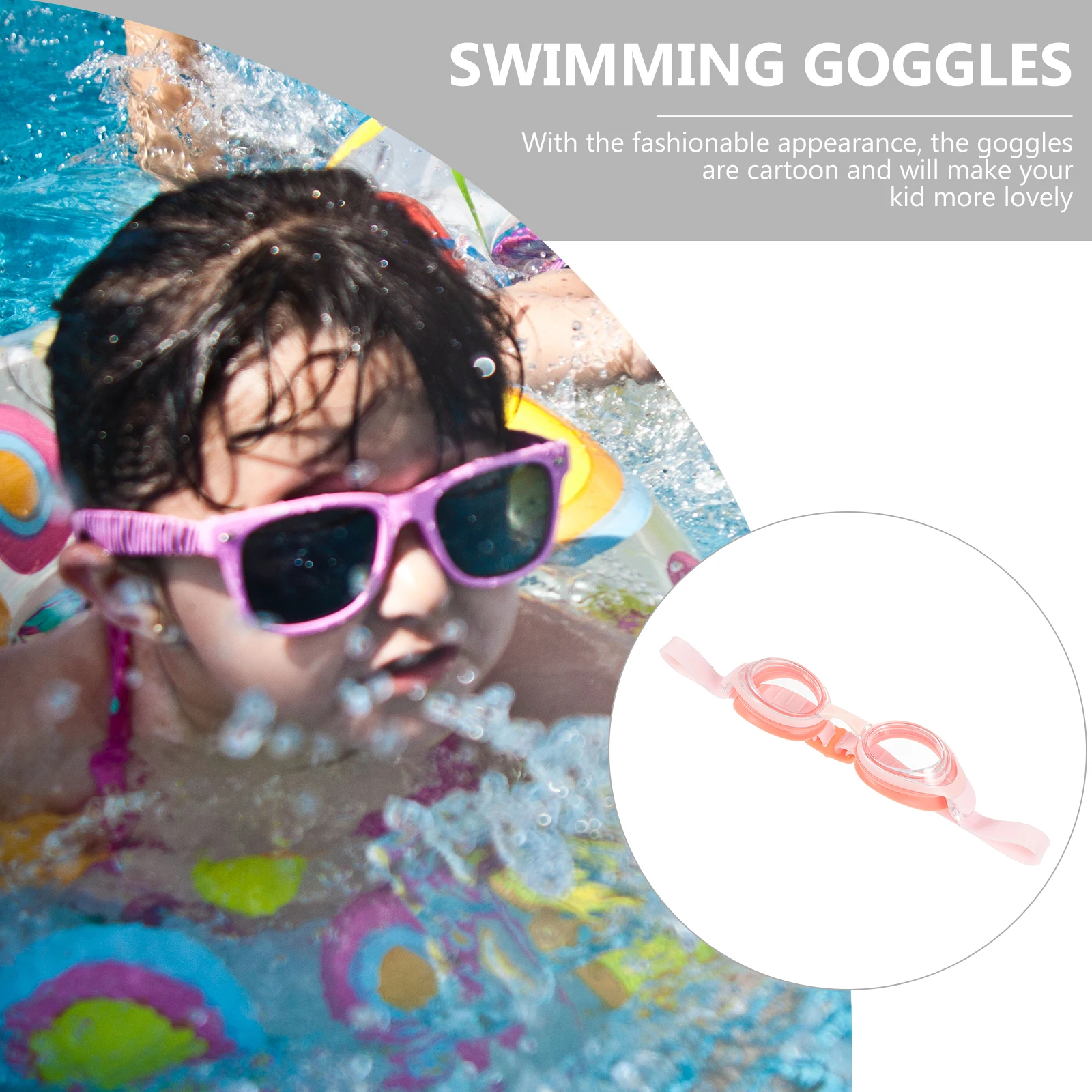 

Waterproof Swimming Goggles Professional Glasses Lovely Diving for PC Practical