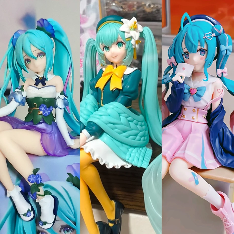 14 cm Hatsune Miku Anime Figur Nudel Stopper Blume Fee Miku Action Figure PVC Sammlung Modell Ornament Spielzeug Geburtstag Geschenke