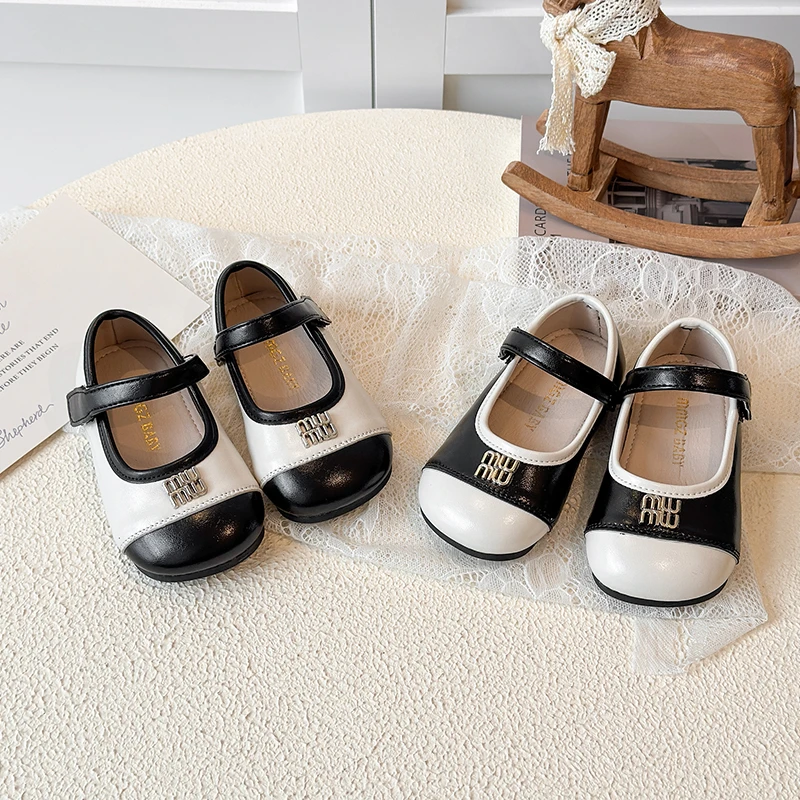 

Children's Leather Shoes Spring New Fashion Bows Mary Jane Princess Shoes Kids Flats Leisure Pu Leather Shoes Baby Toddlers