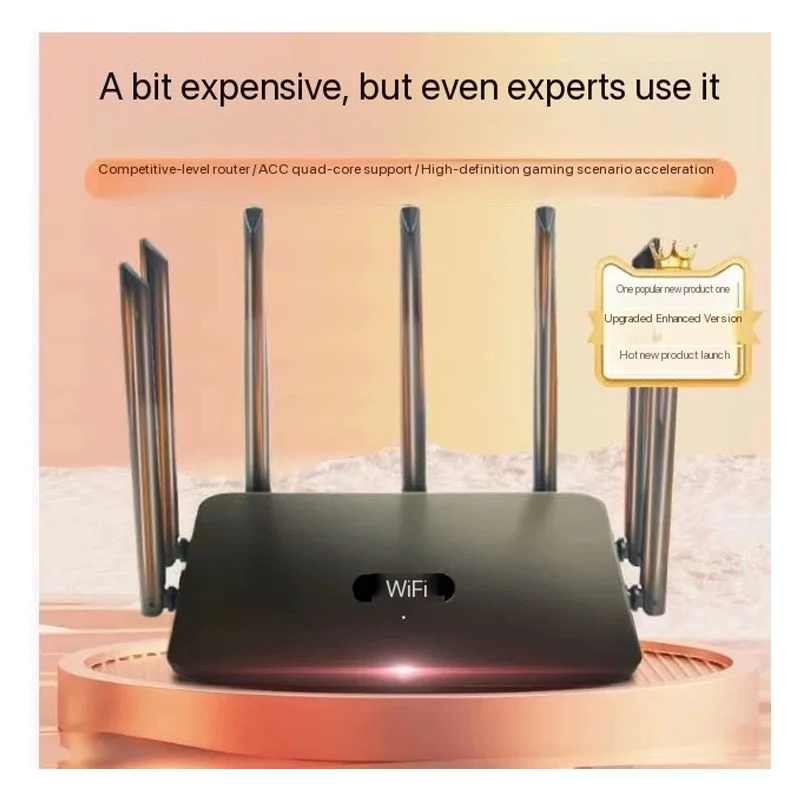 5G LTE WIFI Router Ethernet Ports Dual Band Wi-Fi 6 Router, Wireless High Speed through Walls Gigabit Home and Office Router