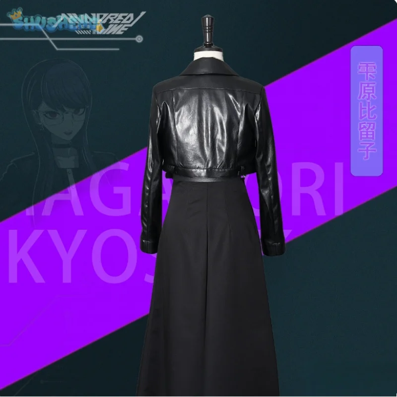

The Hundred Line -Last Defense Academy- Sizuhara Hiruko Cosplay Costume Leather coat dress necklace belt 2026 new Halloween suit