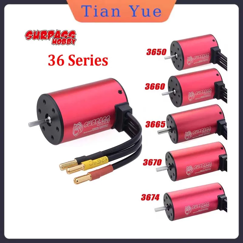 

Surpass Hobby Waterproof Brushless Motor KK 3650 3660 3665 3670 3674 for 1/8 1/10 RC Car Drift Racing Off-Road Truck