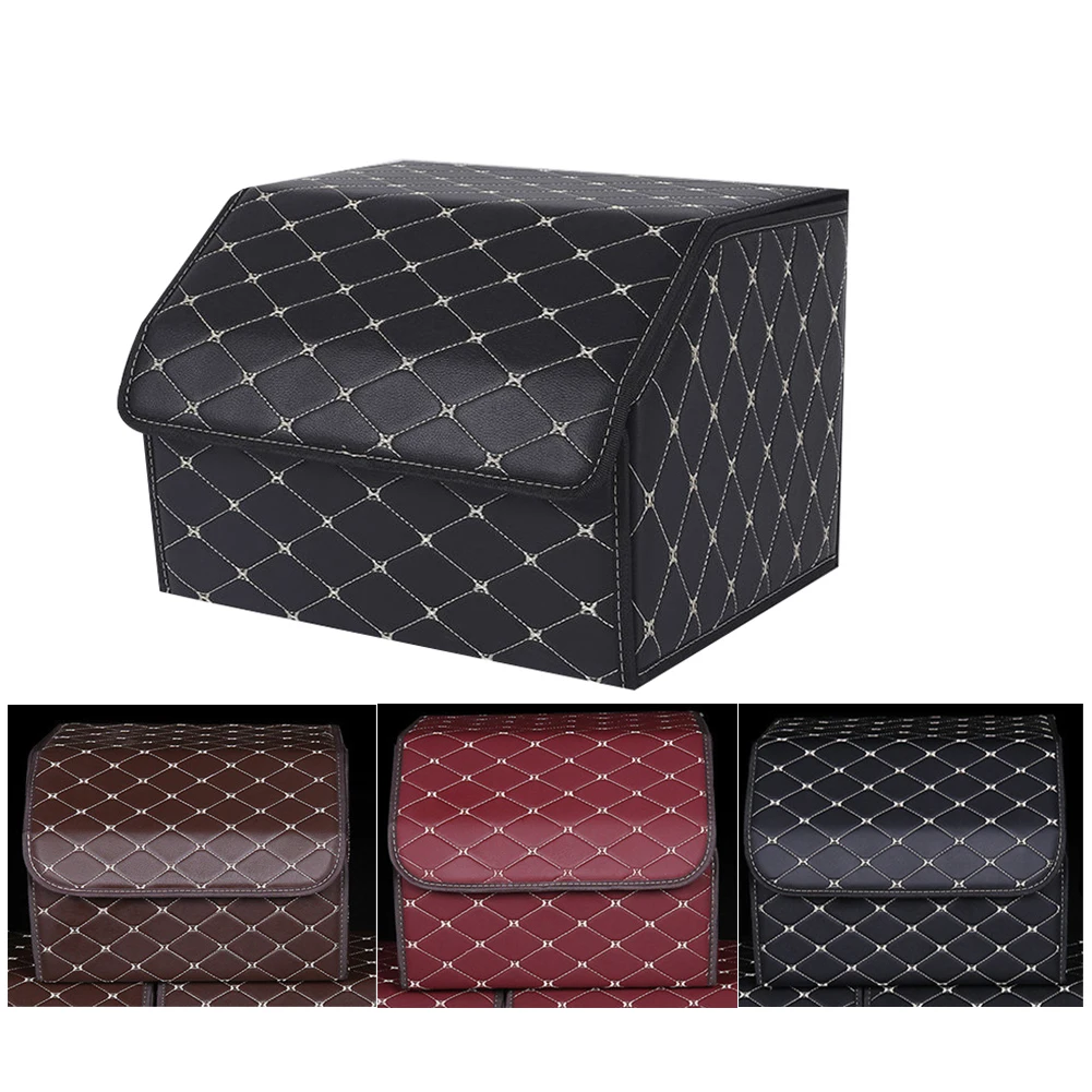 

1 шт. автомобильный ящик для хранения, ящик для хранения в багажнике автомобиля, складной ящик для хранения 30x30x30 см, украшение автомобиля, аксессуары для модификации автомобиля