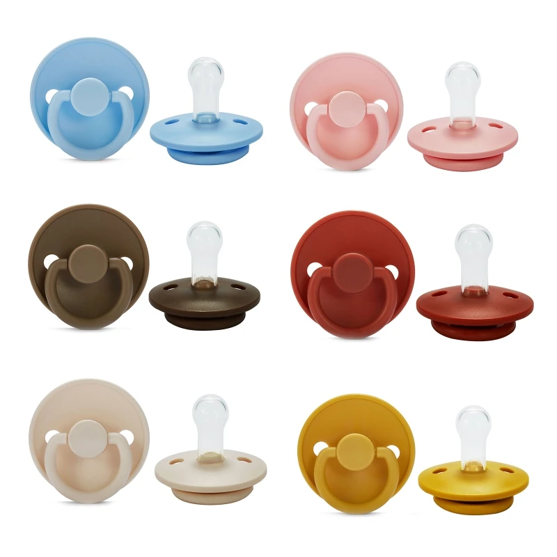 Baby Silicone Pacifier Soother BPA 6-18 Months Old for Baby Girls Boys Sleepy Outdoor Pacifier