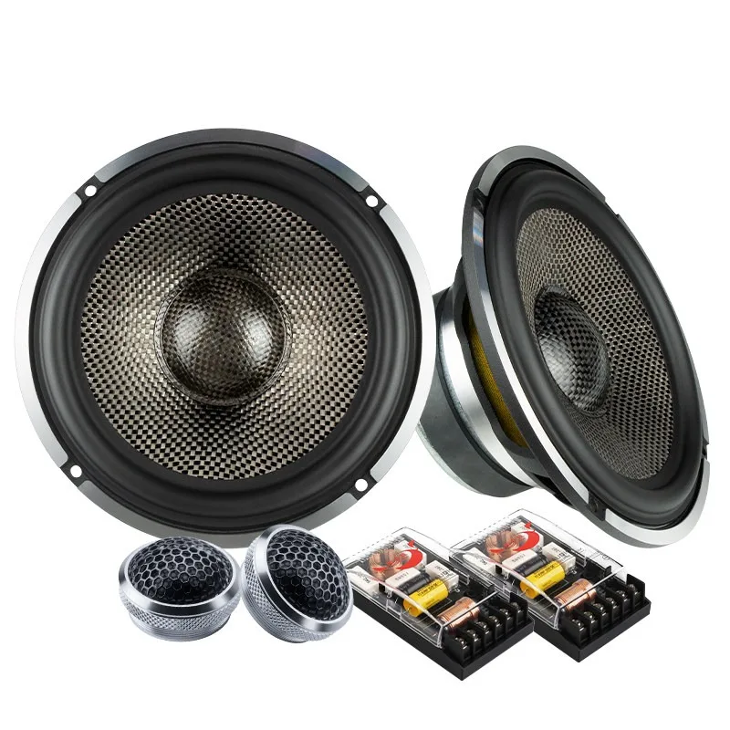 For Car Audio Modified 6.5 Inches, Carbon Fiber Speaker, Audiophile Grade 2 Frequency