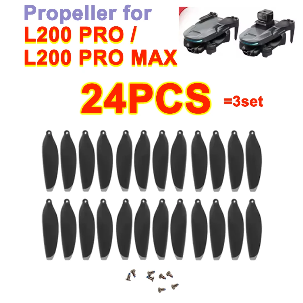 LYZRC L200 PRO MAX Original Accessory for L200 PRO Drone Propellers Blade Maple Leaf Wing Blade Rotor Spare Part 24PCS