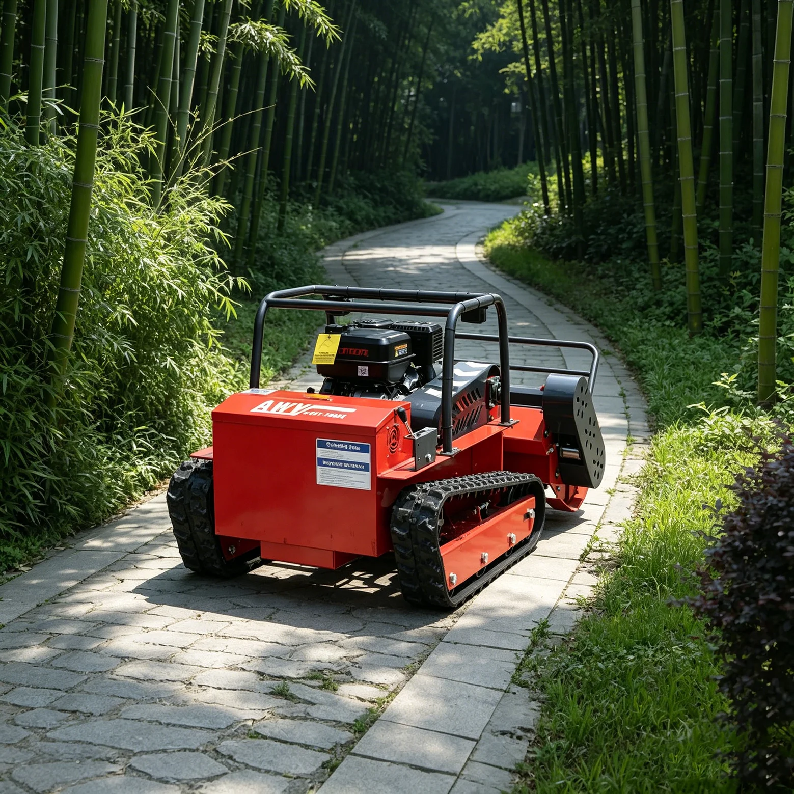 Customized intelligent remote-controlled self-propelled lawn mower, cutting width of 1000mm, suitable for all terrains