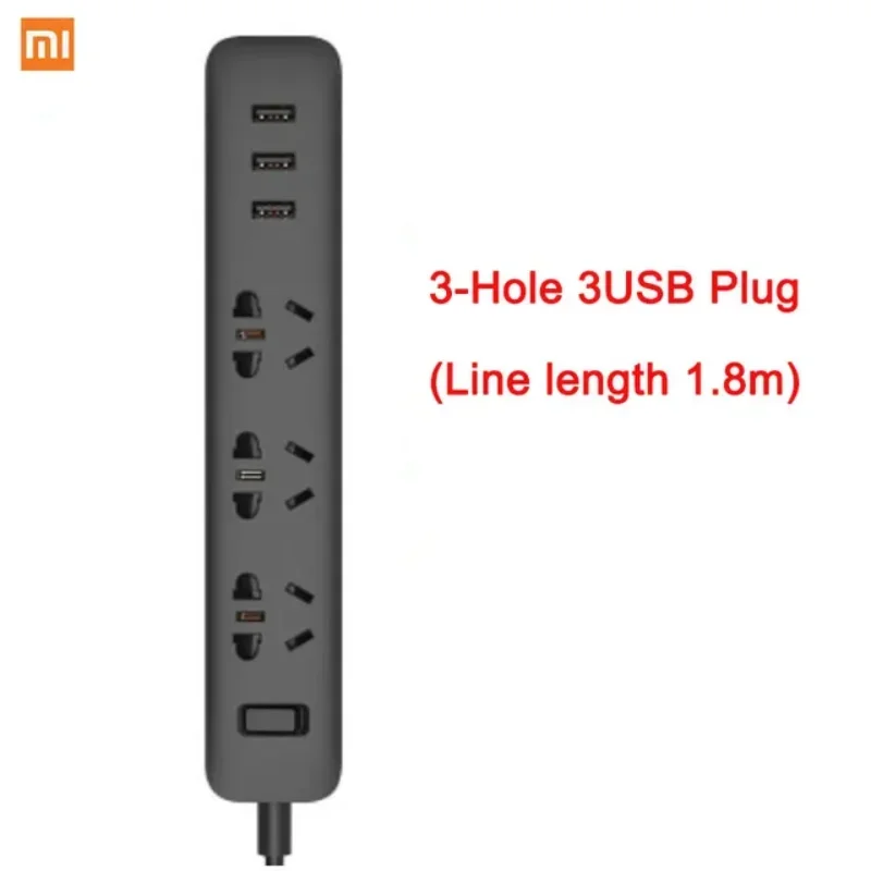 Xiaomi Mijia Power Strip 2.1A Fast Charging 3USB Extension Socket Adapter For Xiaomi Power Strip Smart Home
