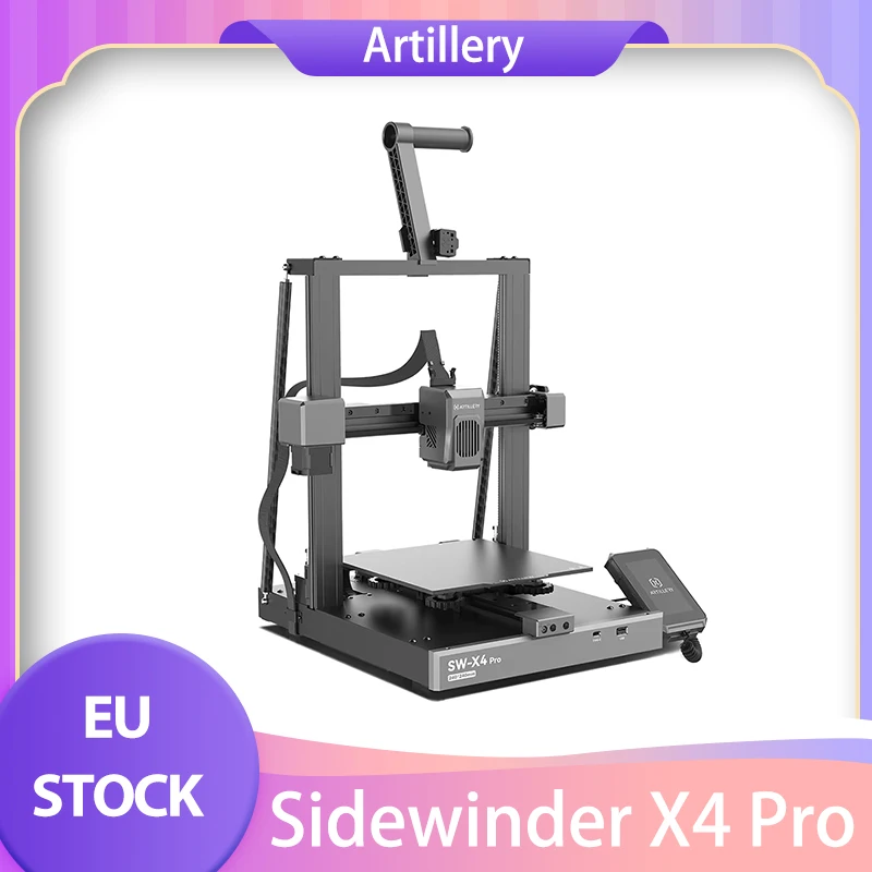 Artillery Sidewinder X4 Pro 3D Printer, 500mm/s Printing Speed, X Y-axis Linear Rail, Direct Drive Extruder, 240*240*260mm