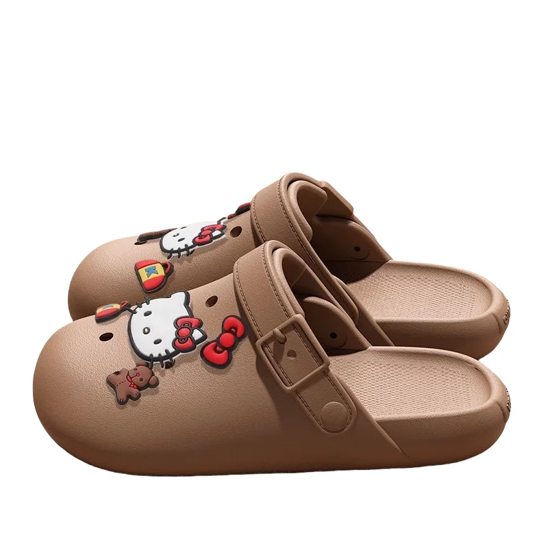 sanrio Hello Kitty cartoon simpatiche pantofole creative Kawaii coppia unisex stessa estate scarpe da spiaggia antiscivolo leggere regalo